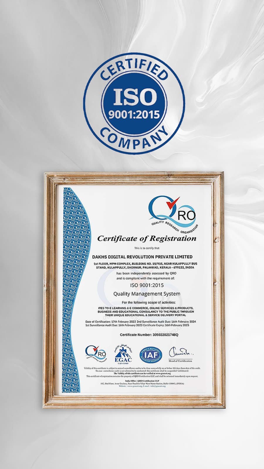 ISO Certification